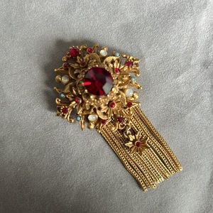 Vintage signed Florenza brooch — Price Firm